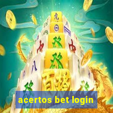 acertos bet login